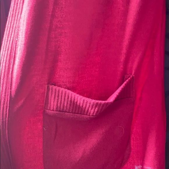 Red, long Amazon cardigan - Picture 2 of 4